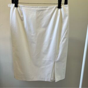LAFAYETTE 148 NEW YORK Pencil White Skirt Size 4 PETITE